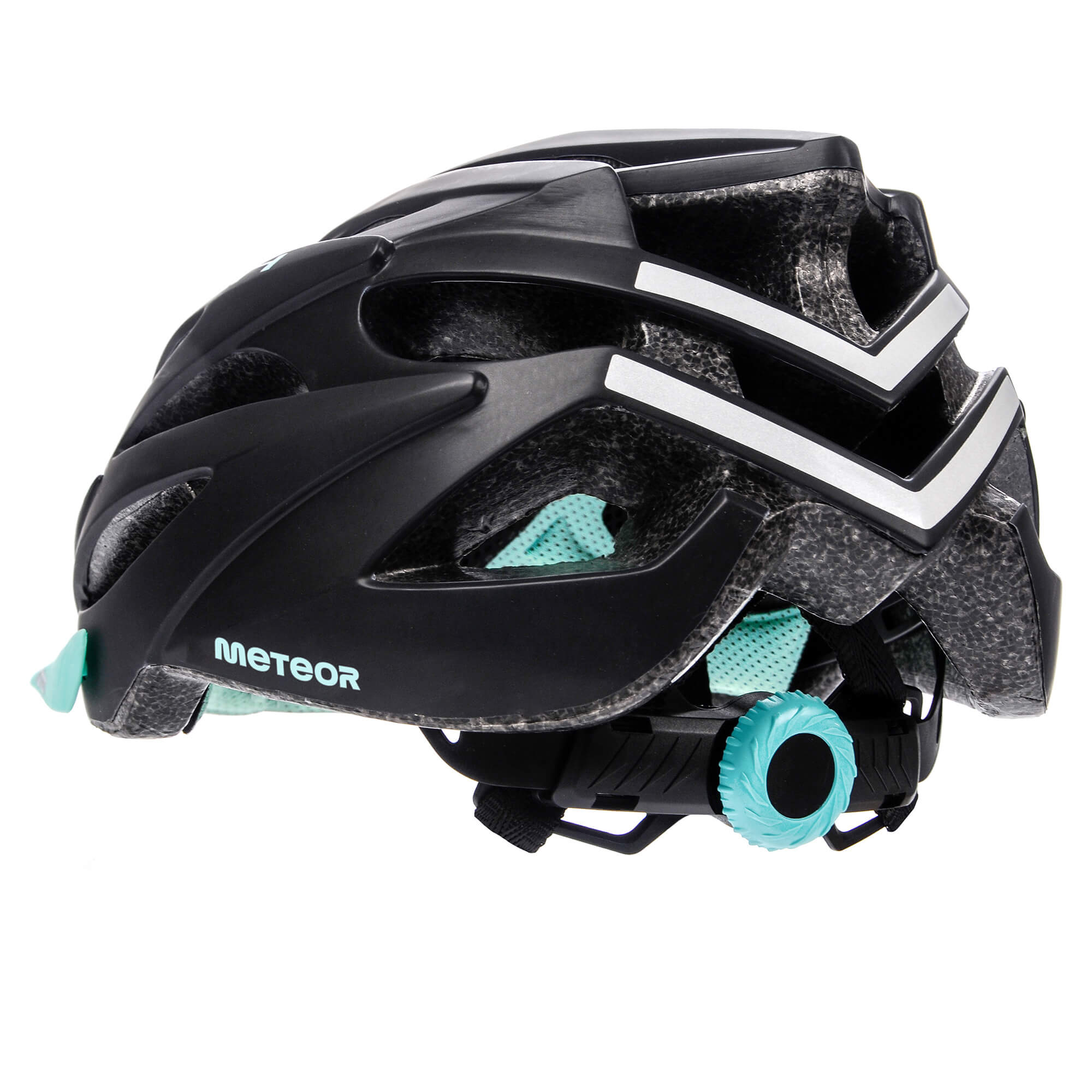 Kask Rowerowy Meteor Marven M Cm Czarny Mi Towy Czarny Niebieski