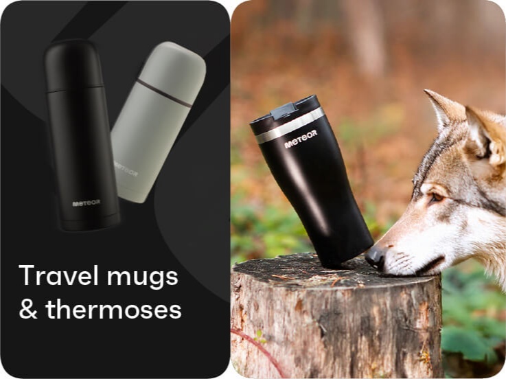 Travel mugs and thermoses