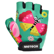 Meteor Kids S Butterflies cycling gloves