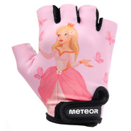 Meteor Kids M Princess cycling gloves