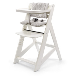 2-in-1 feeding chair white/grey