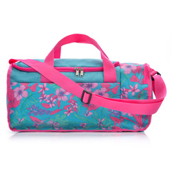 Fitness bag Meteor Nepr 20 l blue / pink flowers