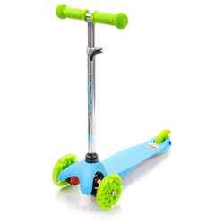 METEOR SCOOTER THREE-WHEEL WITH LED WHEELS TUCAN blue-green