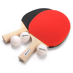 METEOR TABLE TENNIS SET 2 RACKETS + 3 BALLS in cover