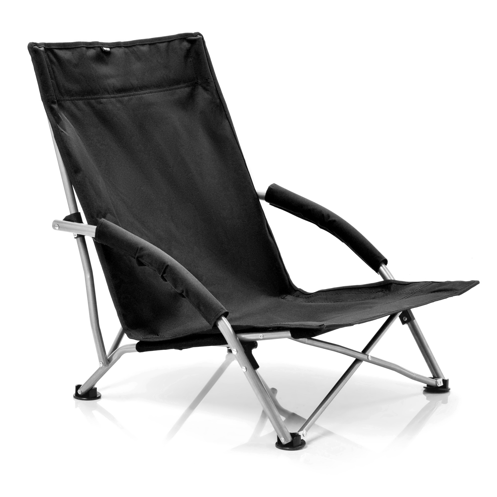 Black folding shop beach chairs