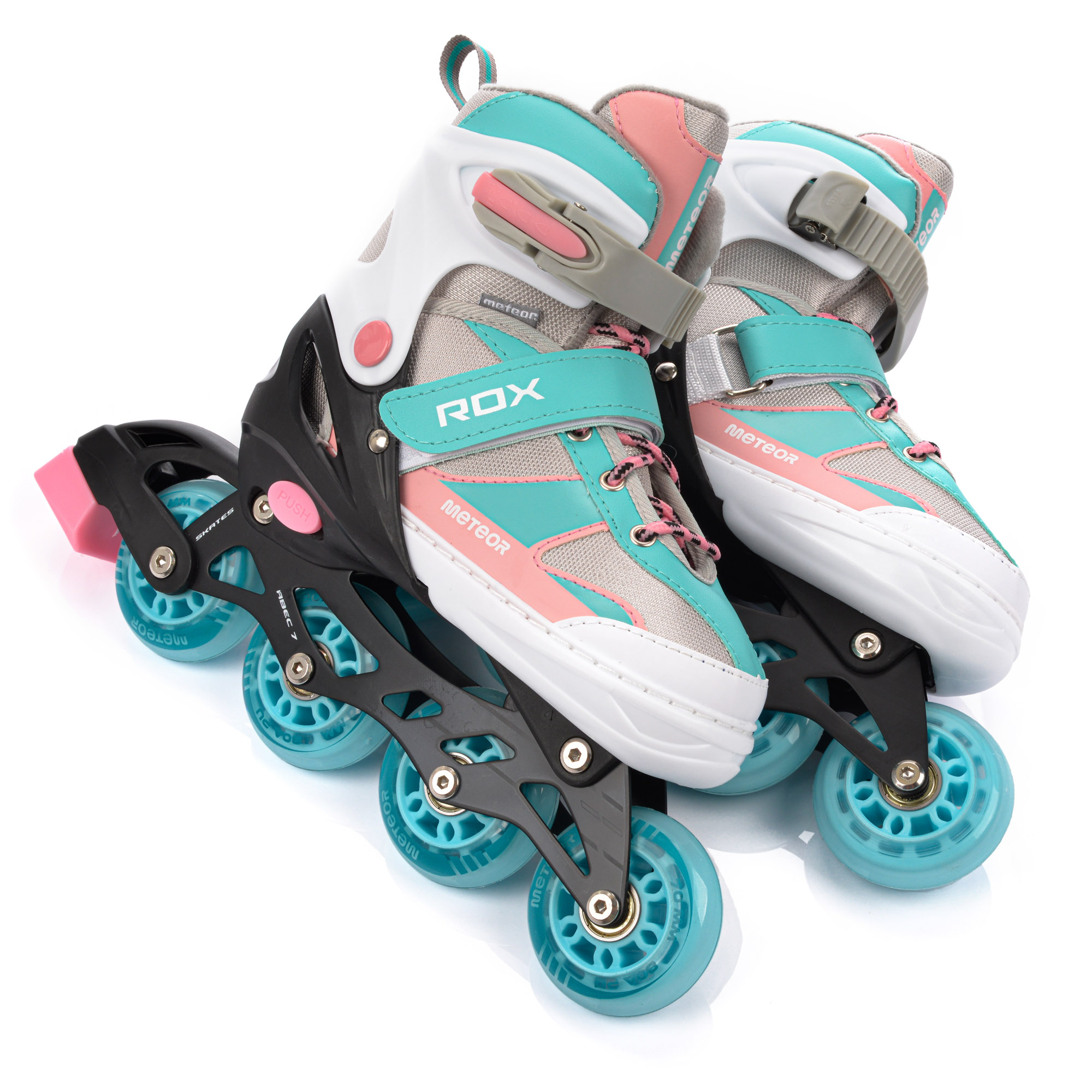 Skrituļslidas Meteor Rox M 34-37 pink / light blue, M cena