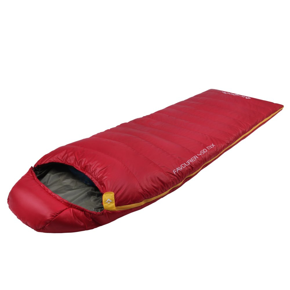 KING CAMP SLEEPING BAG FAVORER 450MIX KS8018 dark red 185+35 x 80cm