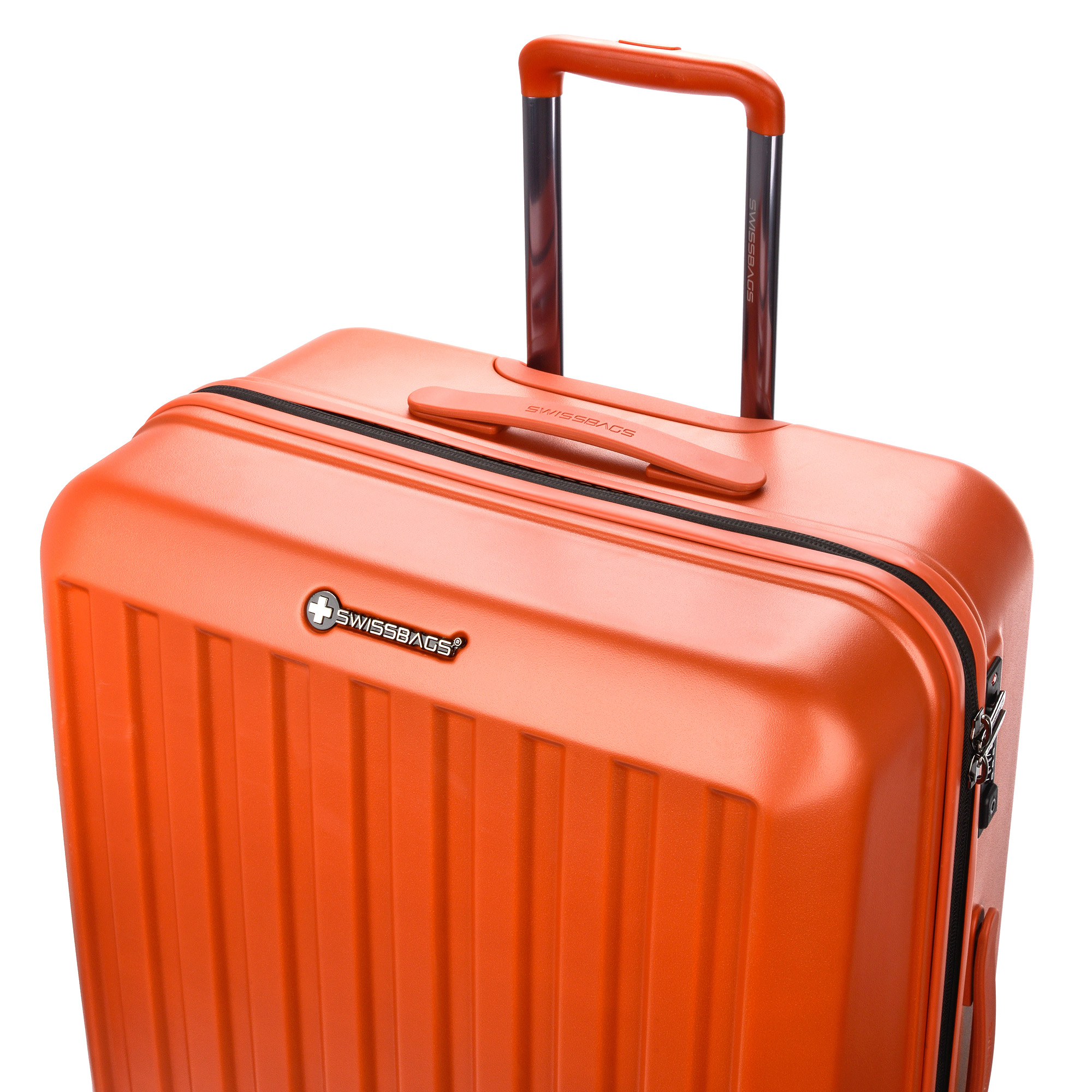 Large orange sales suitcase