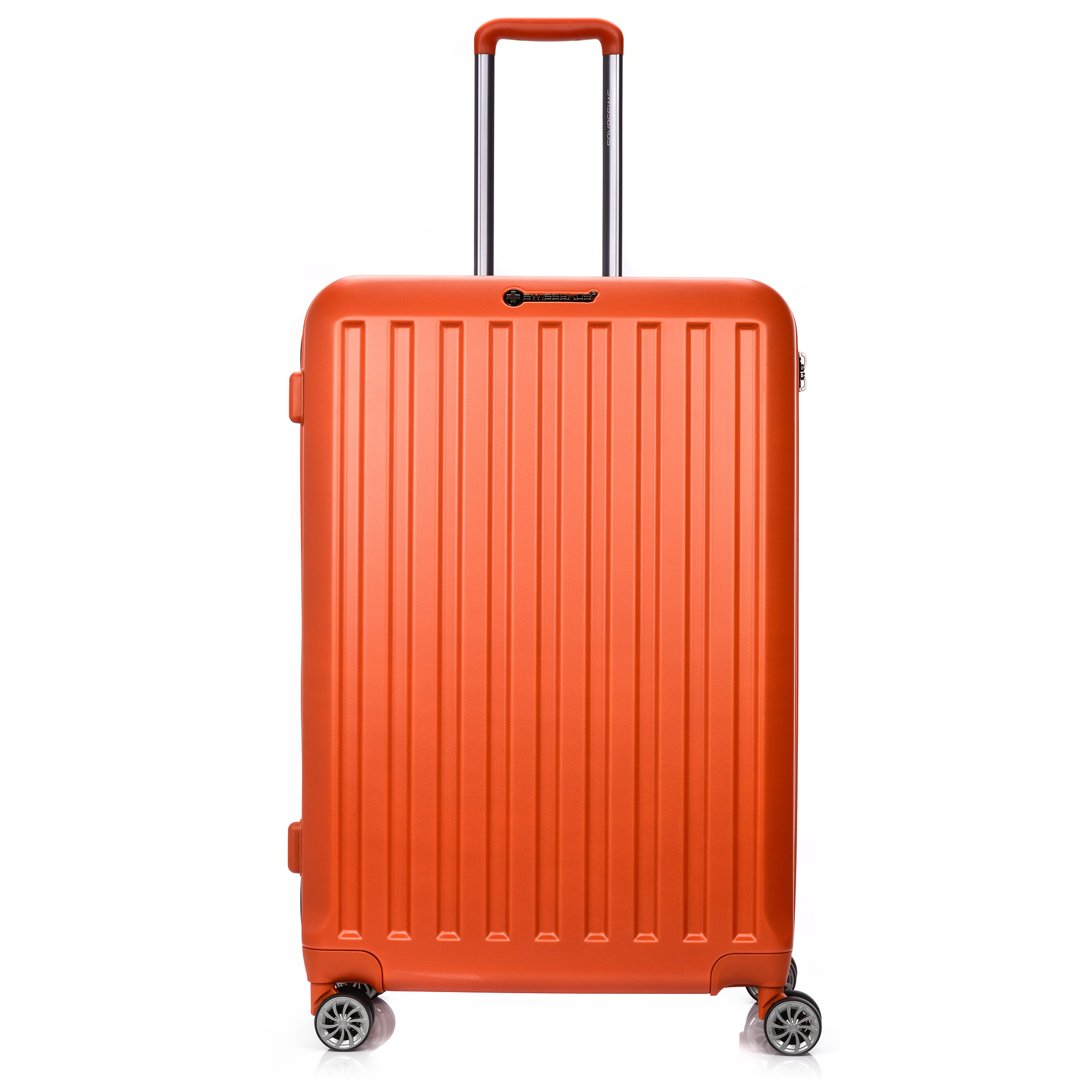 Large hotsell orange suitcase