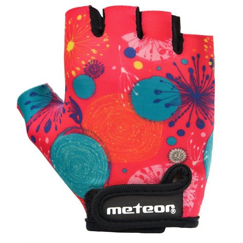 Meteor Kids M Abstract cycling gloves