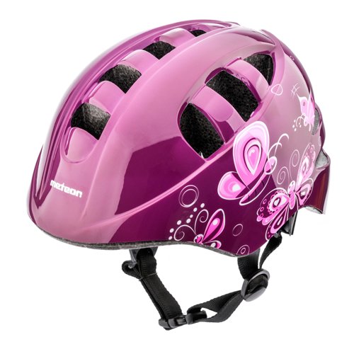 Meteor cycling helmet KS08 S 48-52 cm pink Butterflies