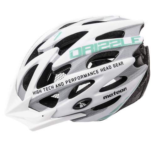 Meteor cycling helmet MV29 Drizzle L 58-61 cm mint/white/grey