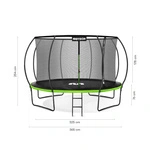 Trampolina Meteor TRP-12ft 365 cm zielony