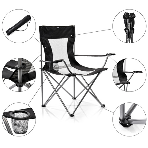 Meteor Tripper folding chair black