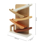 Drewniana zjeżdżalnia samochodzikowa