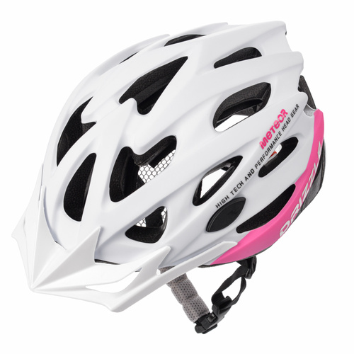 METEOR CYCLING HELMET MV29 Drizzle M 55-58 cm white/pink