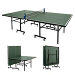 Table tennis table set Meteor green plus Rollnet net, 2 bats, 3 balls