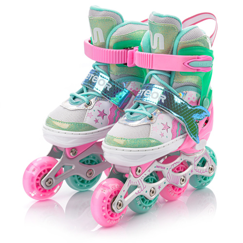 Rolki 4w1 Meteor dla dzieci S 30-33 Mermaid