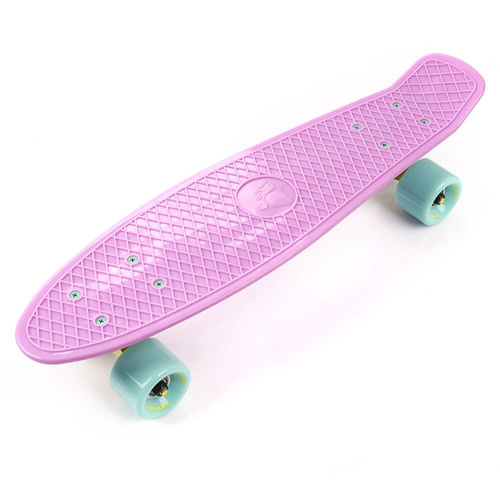 Plastic skateboard Meteor pastel pink/mint/yellow