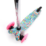 METEOR SCOOTER THREE-WHEEL WITH LED WHEELS TUCAN BIRDS