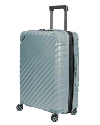 Średnia walizka SwissBags Diamond cut 67 cm metaliczny niebieski