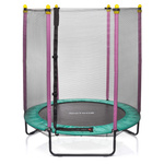 Trampolina dla dzieci Meteor TRP-60 140 cm miętowy/różowy