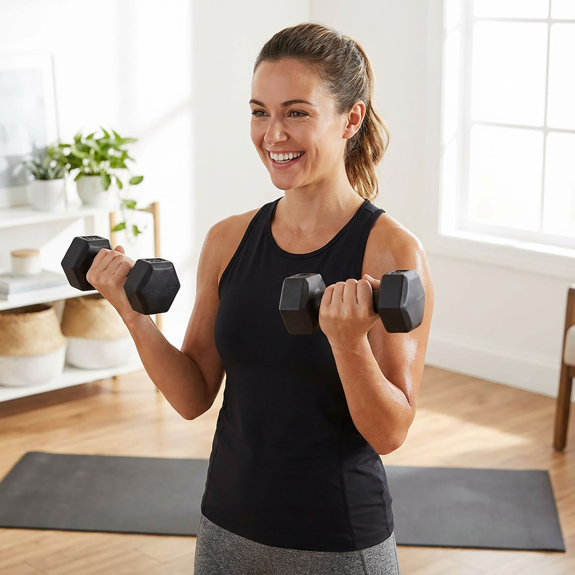 Cement dumbbell set 2x2 kg Meteor 