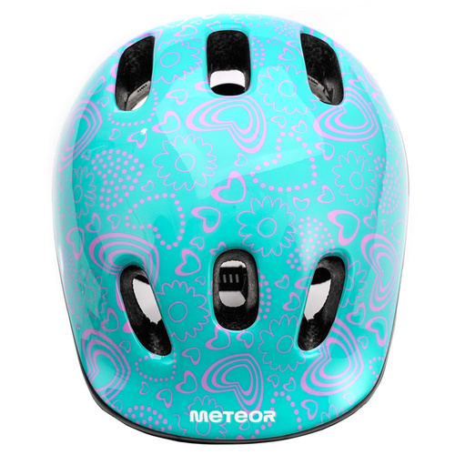 Kask rowerowy dla dzieci Meteor MV6-2 S 48-52 cm Flower
