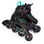 Inline skates Meteor Buzzy L 38-43 black/pink/mint