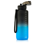 Bidon sportowy Meteor 1500 ml czarny/niebieski