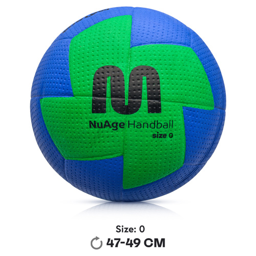 Piłka ręczna Meteor Nuage mini 0 niebieski/zielony