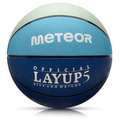 Piłka do koszykówki Meteor Layup 5 niebieski/szary
