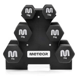Cast Iron Dumbbell Set with Stand Meteor 3 / 2 / 1 kg