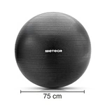 Fitness ball Meteor 75 cm black