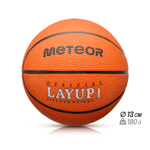 Piłka do koszykówki Meteor Layup 1 pomarańczowy