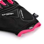 Rękawiczki rowerowe Meteor Gel GX34 XXS szary/różowy