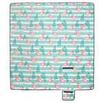 Picnic Blanket Meteor 2XL 200x200 cm flamingos