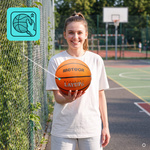 Piłka do koszykówki Meteor Layup 6 pomarańczowy