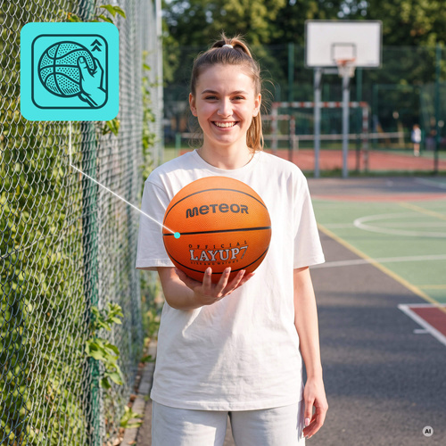 Basketball Meteor Layup 7 orange