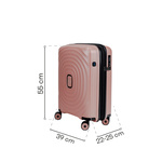 Walizka kabinowa SwissBags Echo 55 cm Różowy