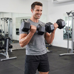 Cement dumbbell set 2x10 kg Meteor