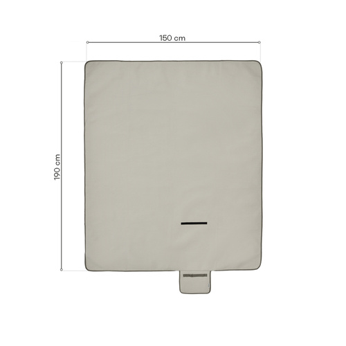 Picnic Blanket Meteor 150x190 cm grey-beige