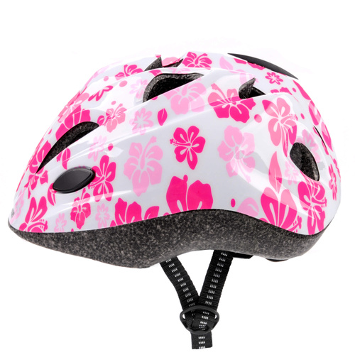 Kask rowerowy dla dzieci Meteor HB6-5 S 48-52 cm Pink flowers