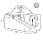 Torba fitness Meteor Nepr 20 l niebieski/jasnoniebieski