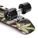 Plastic skateboard Meteor Multiboard Flowers Black