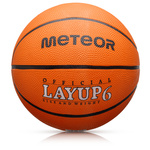 Piłka do koszykówki Meteor Layup 6 pomarańczowy