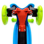 METEOR SCOOTER THREE-WHEEL WITH LED WHEELS TUCAN blue-green