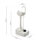 Portable washbasin Meteor 17l