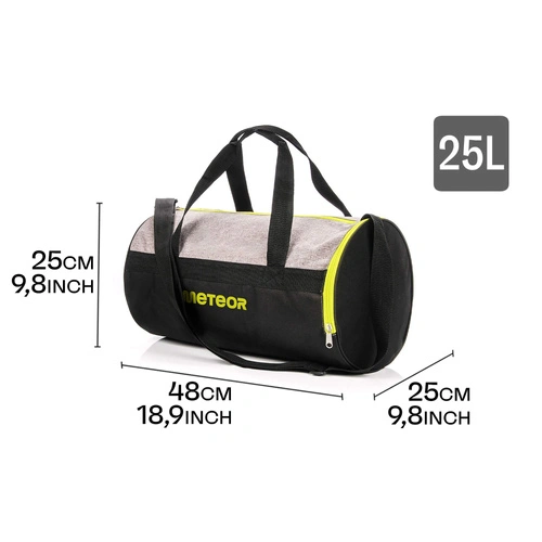 FITNESS BAG METEOR SIGGY 25L gray melange/neon green
