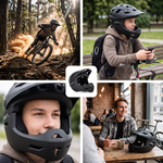 Full-face bicycle helmet Meteor Hydra S 51-55 cm black